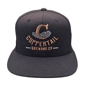 Coppertail Brewing Co Snapback Hat Yupoong Classics Black Green Brim Craft Beer
